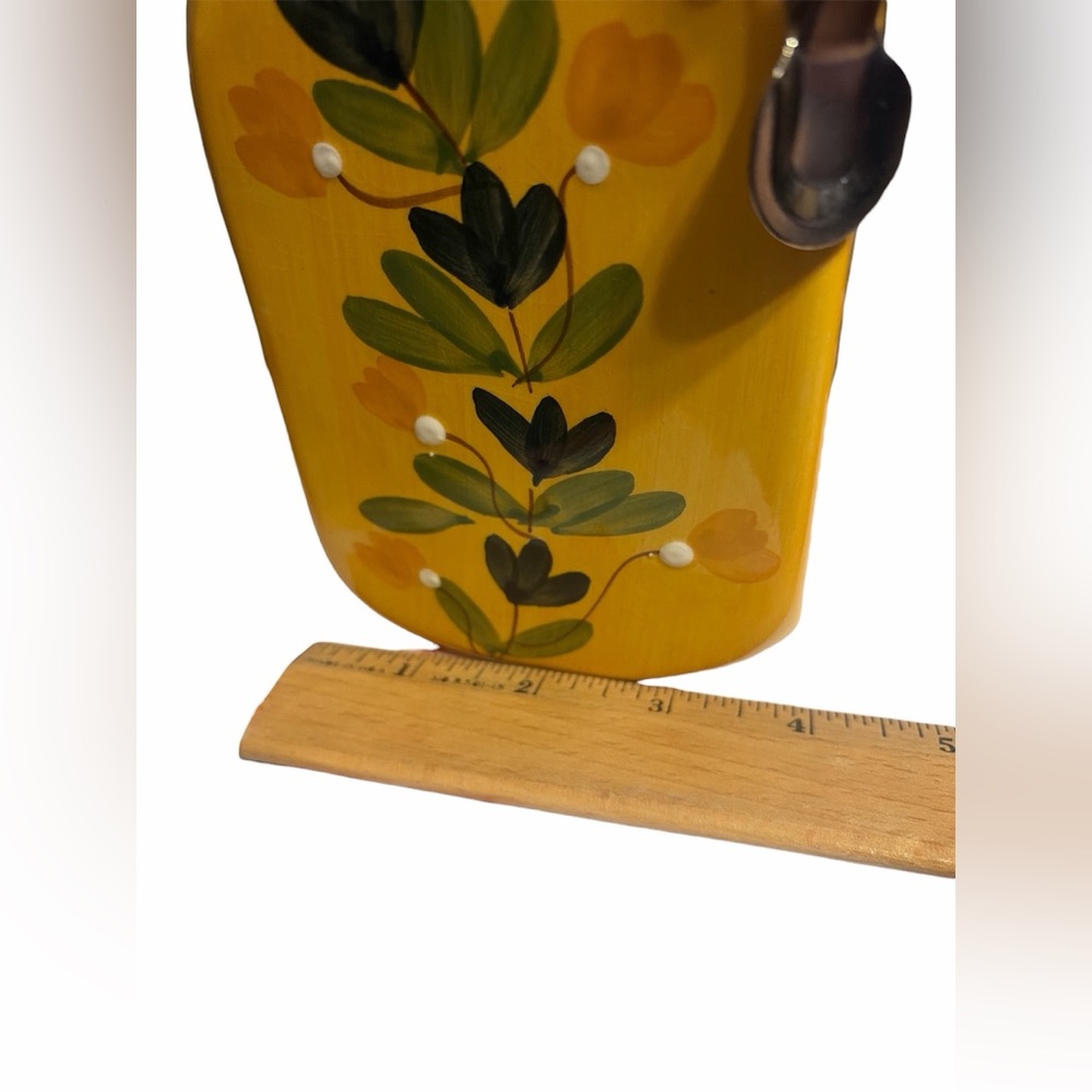 California Pantry Yellow and Blue Floral Ceramic Canister - Picture 7 of 7